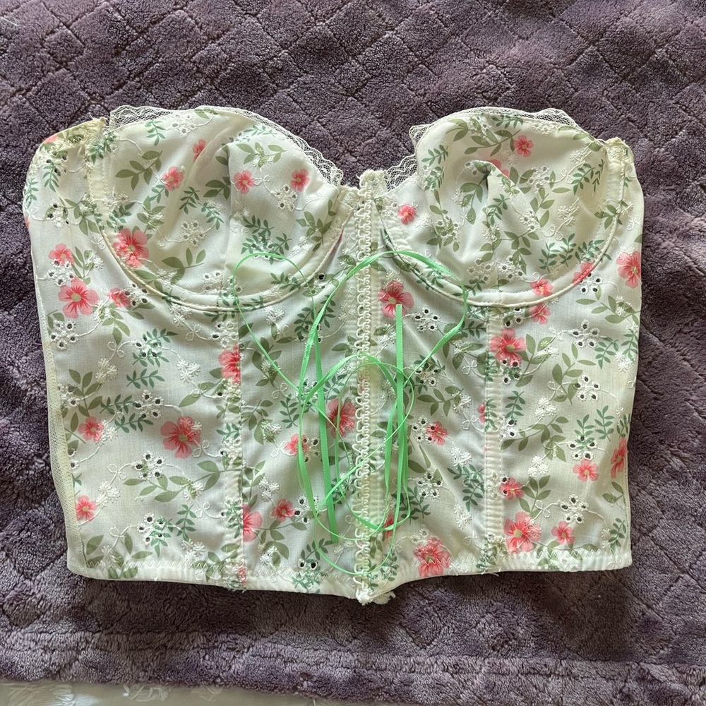 floral corset top